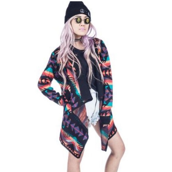 UNIF Sweaters - Rare UNIF Tribal Long Sleeve Cardigan Sweater. Size Xsmall.